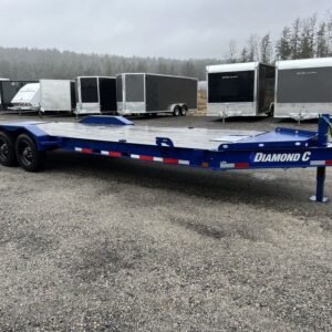 2022 Diamond C 7×24 20K Low Profile Equipment Trailer w/Max Ramps