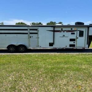 2024 Bison Trail Hand 708160 Stock Trailer with 8′ Short Wall